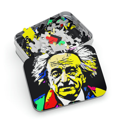 "Albert Einstein: A Pop Art Portrait" - The Alien Jigsaw Puzzle