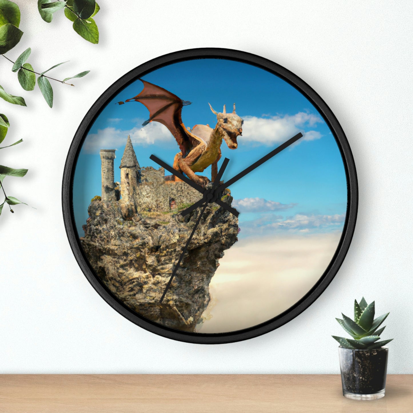 "Dragon Throne of ancients" - The Alien Wall Clock