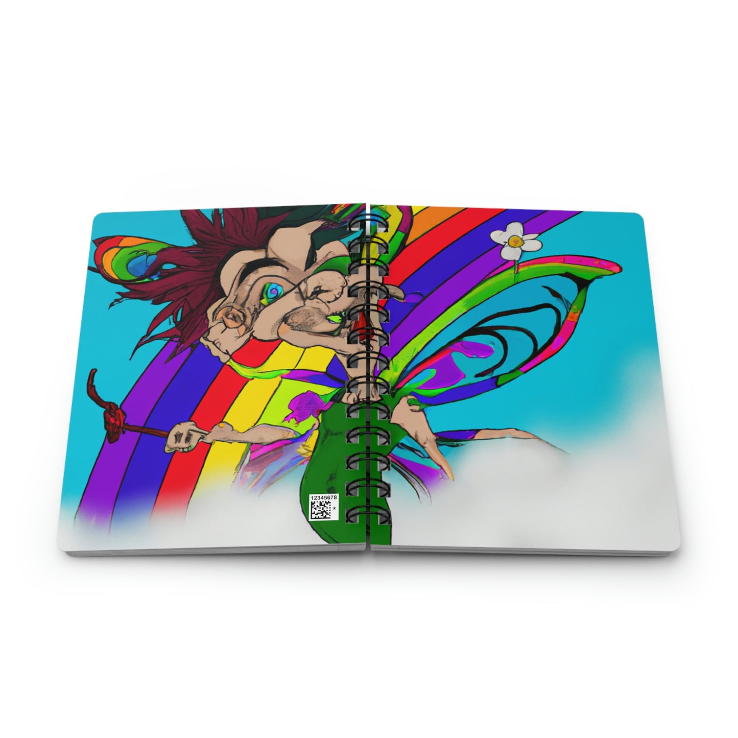 Rainbow Mischief Fairy - The Alien Cuaderno encuadernado en espiral