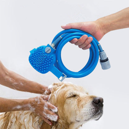 Nueva herramienta de baño para mascotas, cómodo masajeador, herramienta de ducha, limpieza, lavado, pulverizadores de baño, cepillo para perros, suministros para mascotas