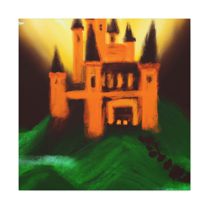 "Mysterious Castle Painting" - The Alien Canva