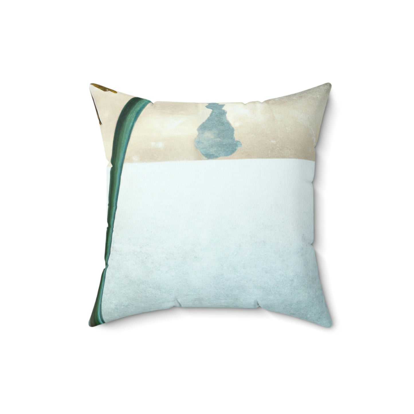 "Fighting the Frost: A Flower's Story" - The Alien Square Pillow