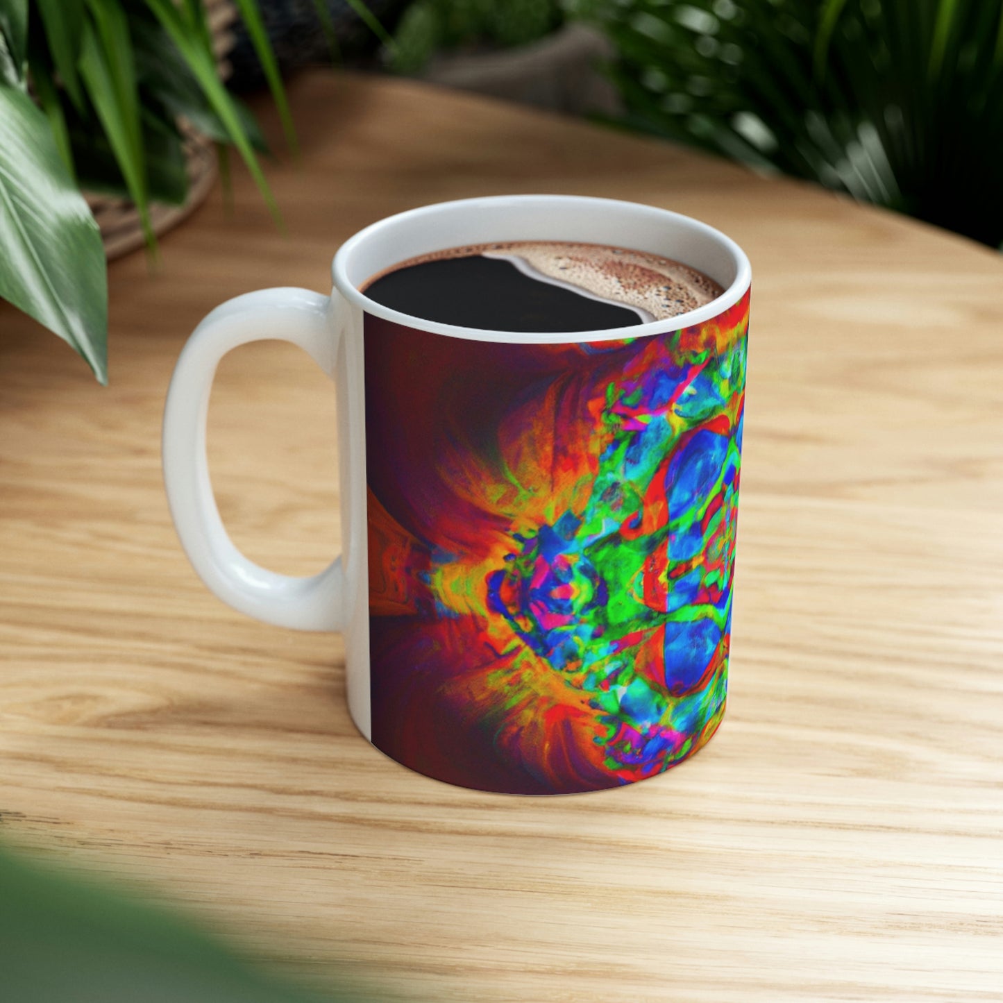 "Unendliches Kaleidoskop" - Der Alien-Keramikbecher 11 oz