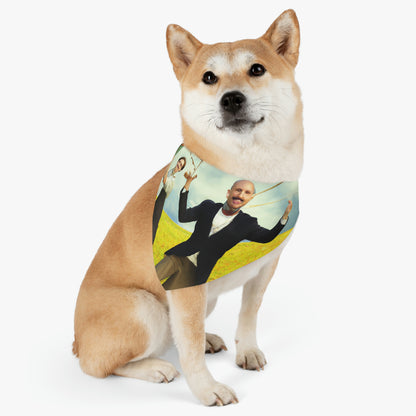 "A Kite Day in the Meadow" - The Alien Pet Bandana Collar