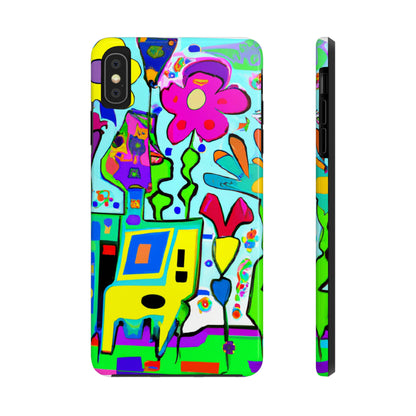 "A Mystical Garden of Rainbow Petals" - The Alien Tough Phone Cases