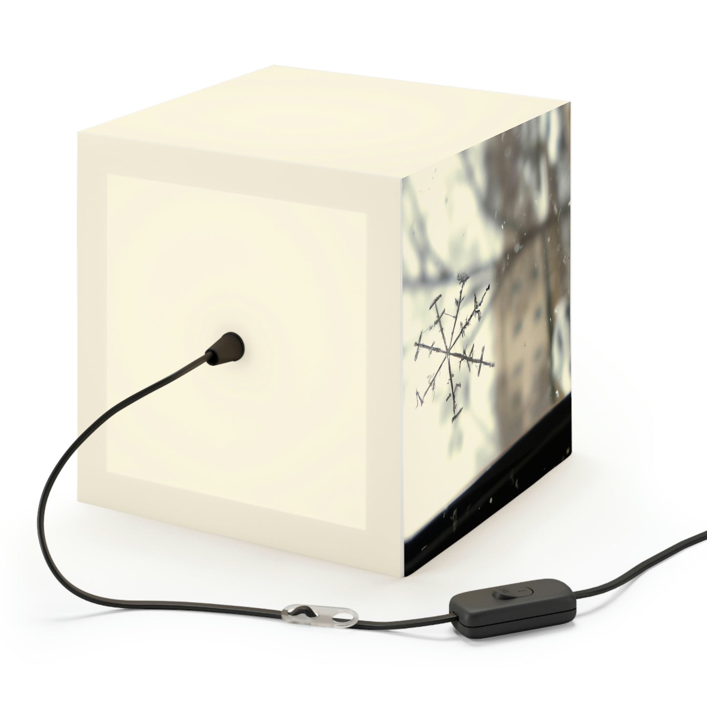 "Tiny Tragedy: A Snowflake's Story" - The Alien Light Cube Lamp