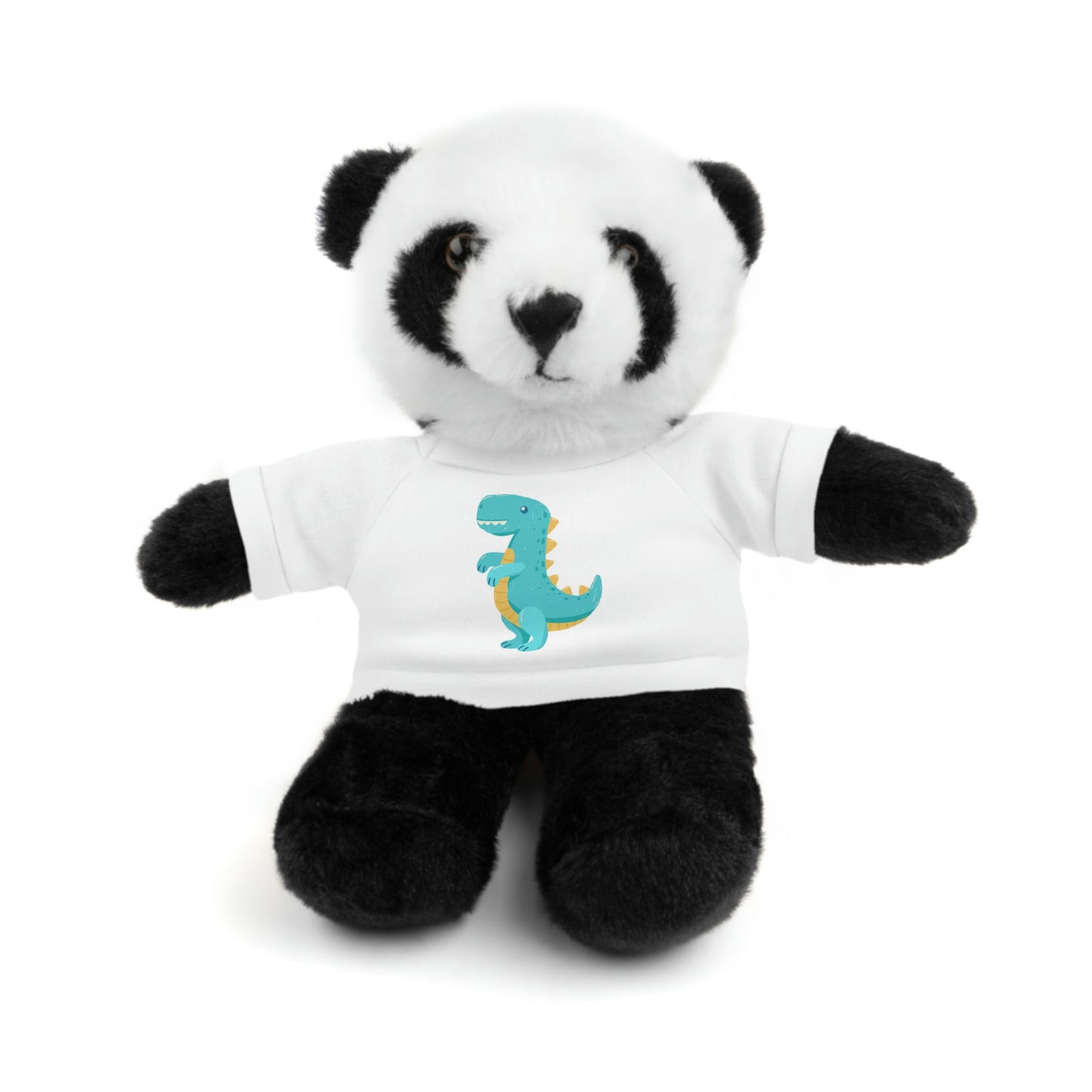 The Alien Stuffed Bear, Bunny, Jaguar, Lion, Panda or Sheep with T-Shirt Dinosaur