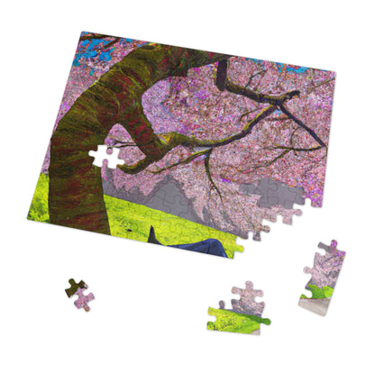 "A Moment of Calm Beneath the Cherry Blossoms" - The Alien Jigsaw Puzzle