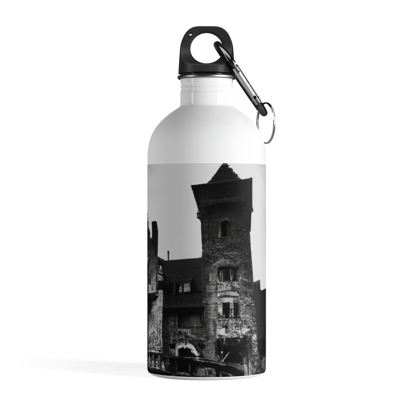 "Castle of Mystifying Secrets: A Haunted Adventure" - The Alien Stainless Steel Water Bottle