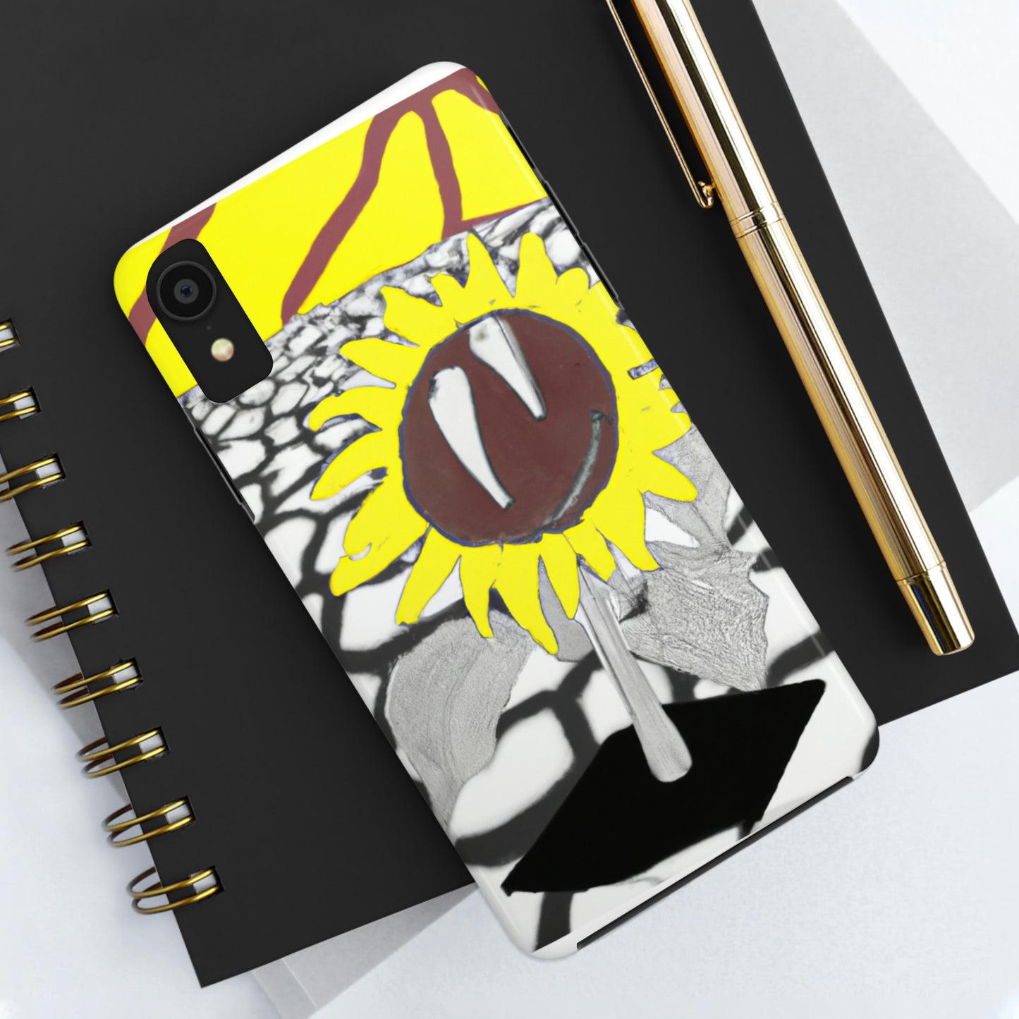 "Un girasol que se marchita en un campo reseco" - The Alien Tough Phone Cases