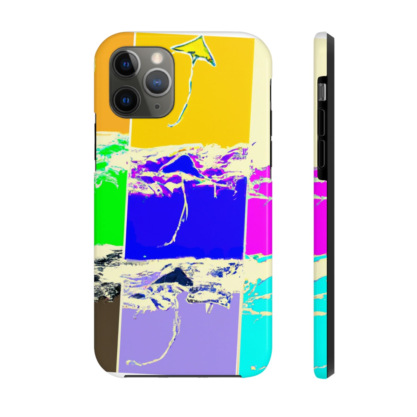 "Kites Aflatter in the Vibrant Sky" - Die Alien Tough Phone Cases