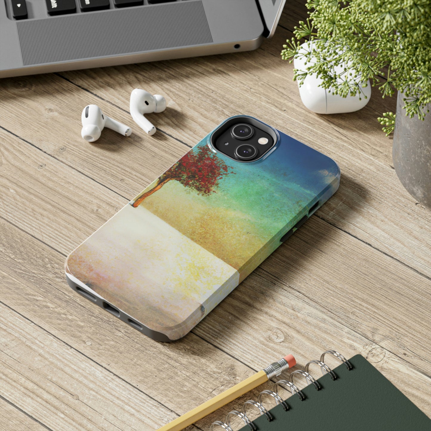 "Alleine auf der verschneiten Wiese" - Die Alien Tough Phone Cases