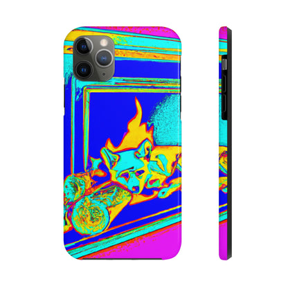 "Fuchs im Feuerschein". - Die Alien Tough Phone Cases