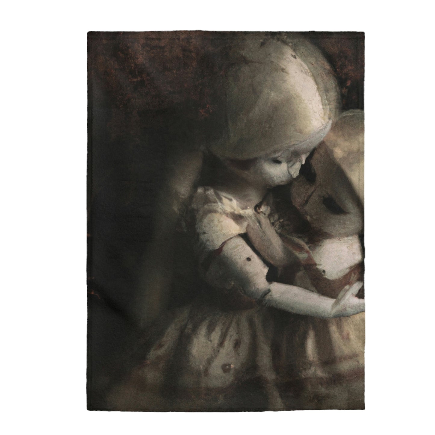 "A Melancholy Tango of Two Dolls" - The Alien Velveteen Plush Blanket