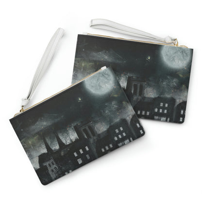 "Nocturno luminoso: una ciudad iluminada por la luz de la luna" - The Alien Clutch Bag