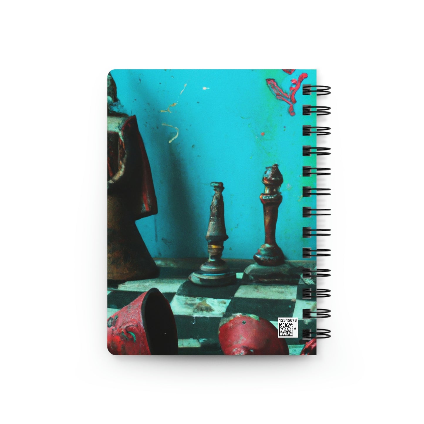 "A Forgotten Chess Set: Ready for a New Match" - The Alien Spiral Bound Journal