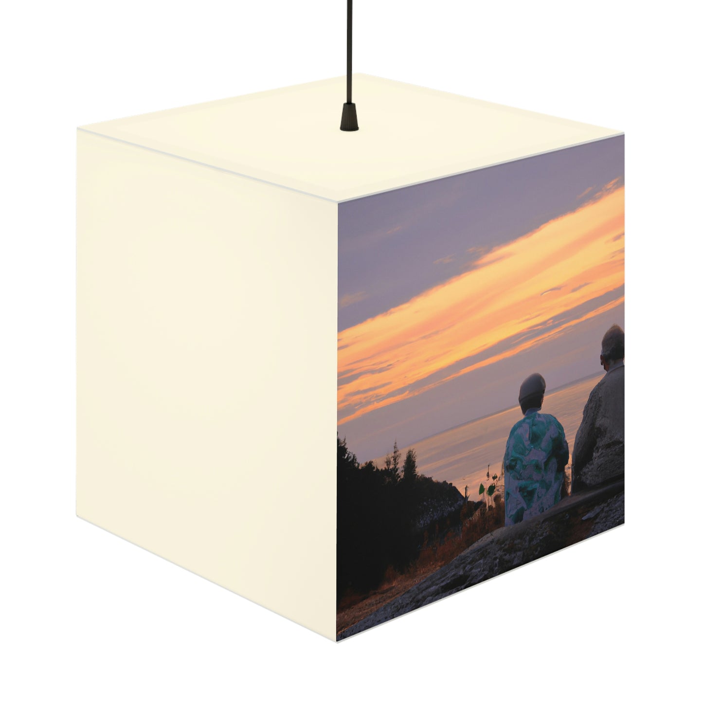 "Embracing the Evening" - Die Alien Light Cube Lampe