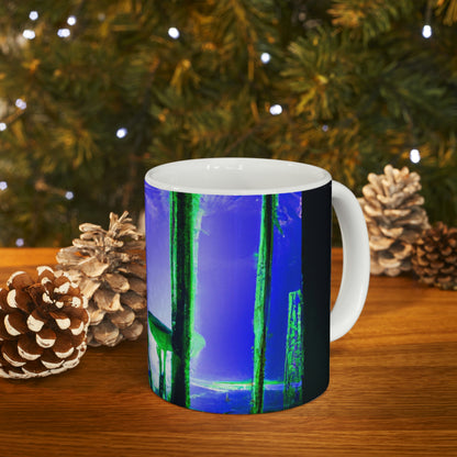 "The Ethereal Woods Beneath the Ruined Factory" - The Alien Ceramic Mug 11 oz