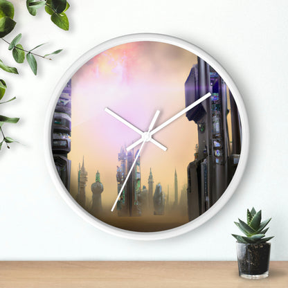 "Lost in the Cosmic Mist" - The Alien Wall Clock