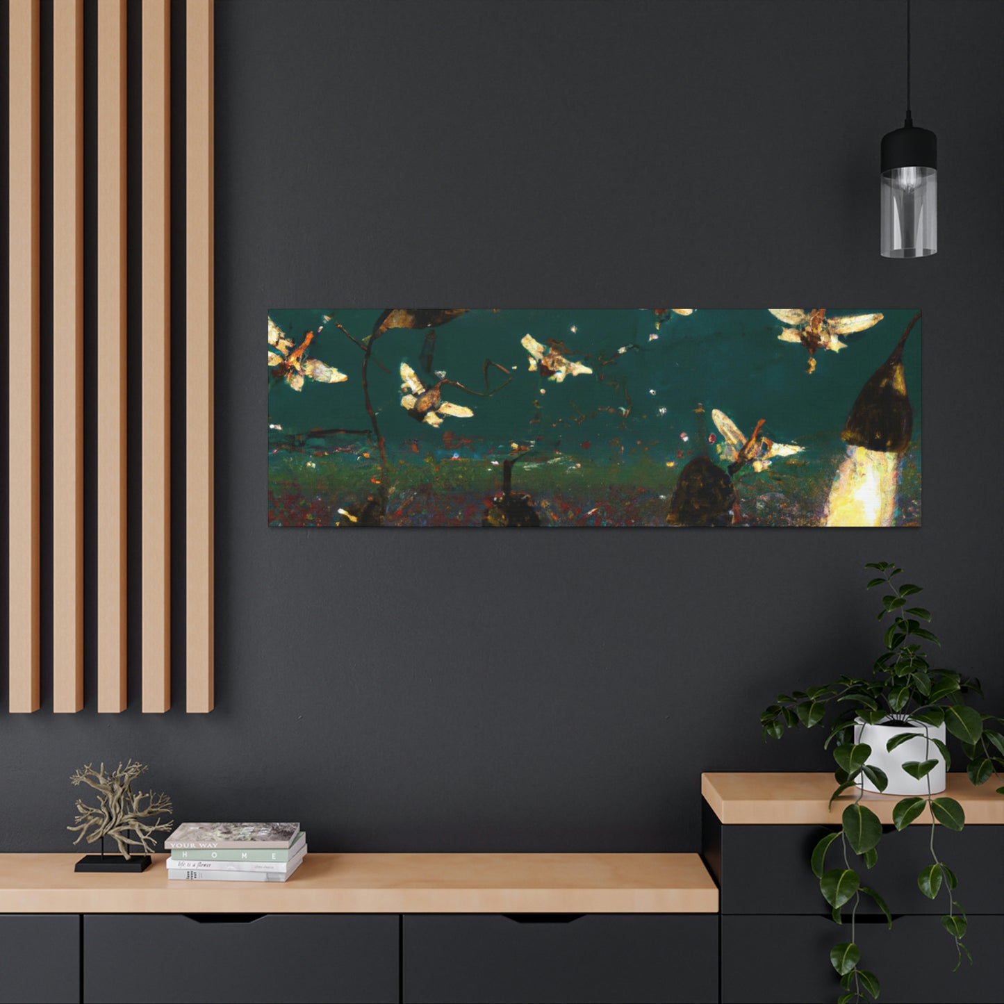 Twinkling Fireflies in the Evening Sky - The Alien Canva