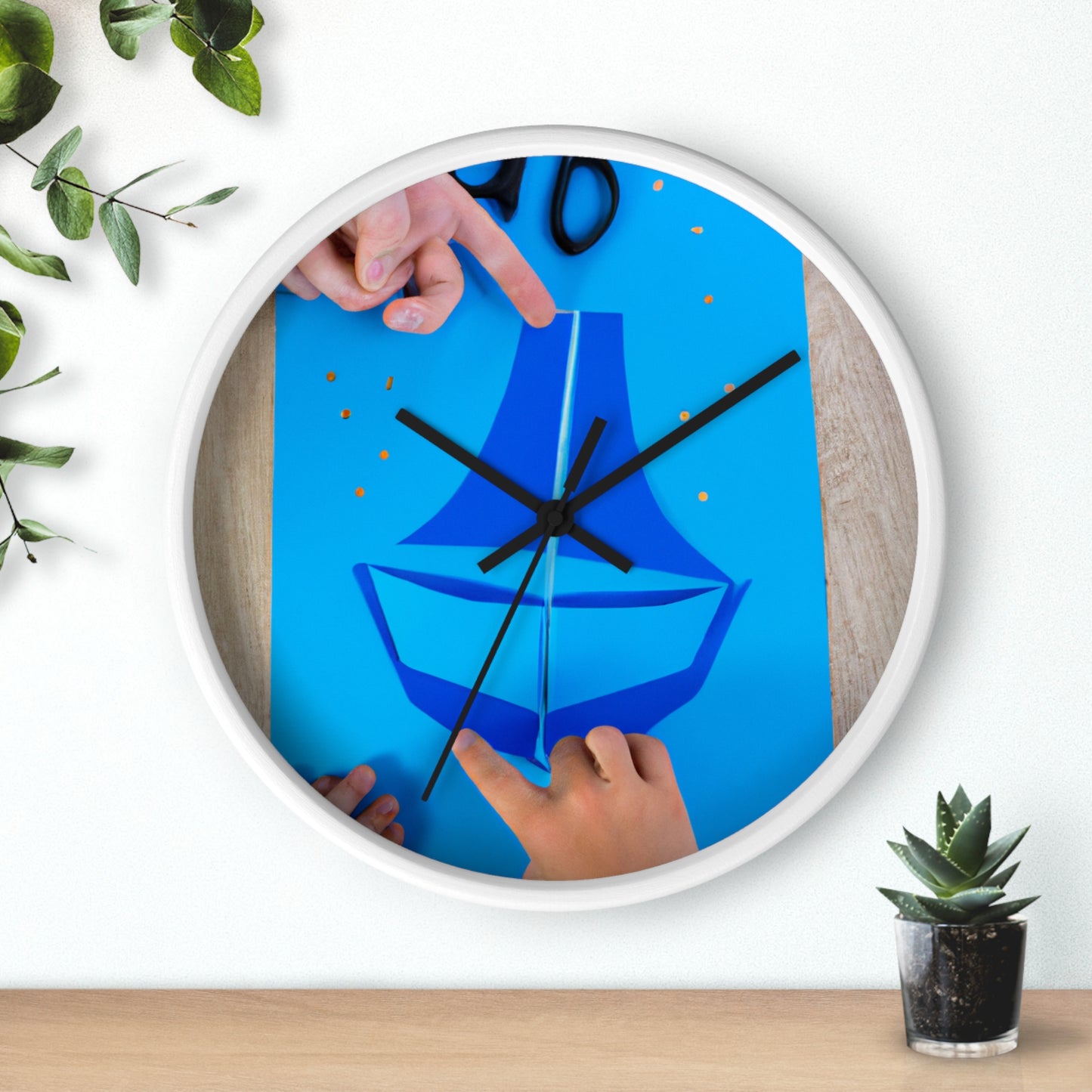 two small circles out of yellow construction paper to serve as the sun

A Journey to the Sun: Crafting a Blue Boat and Two Sailors - The Alien Wall Clock