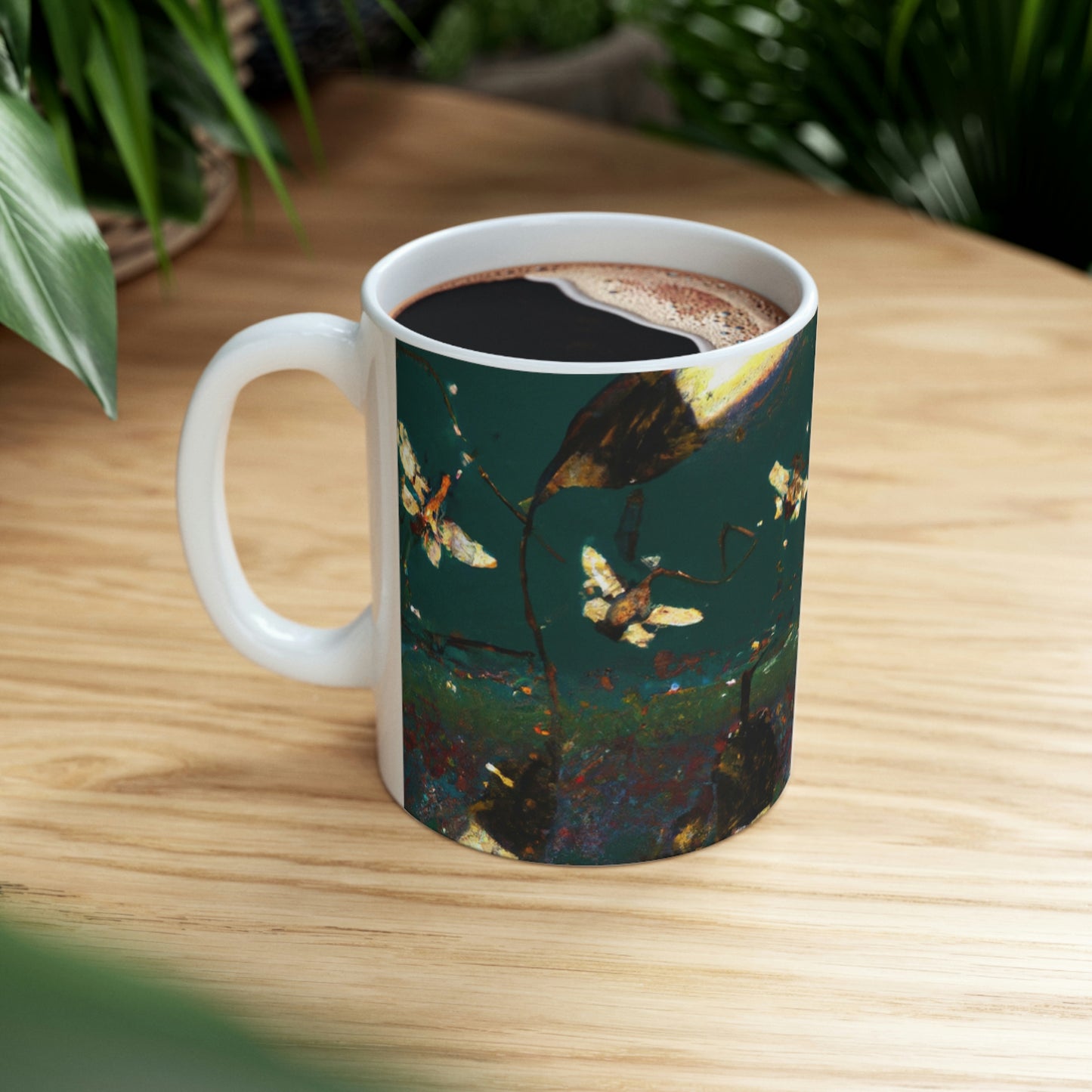 Twinkling Fireflies in the Evening Sky - The Alien Ceramic Mug 11 oz