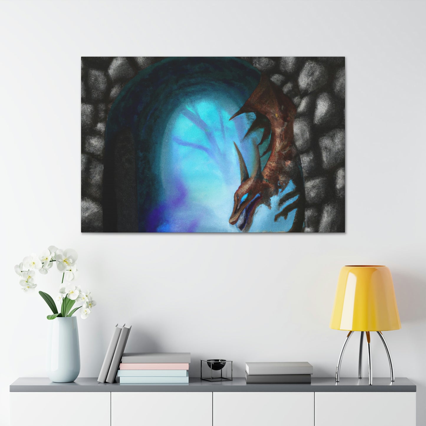 "The Dragon and the Forbidden Portal" - The Alien Canva