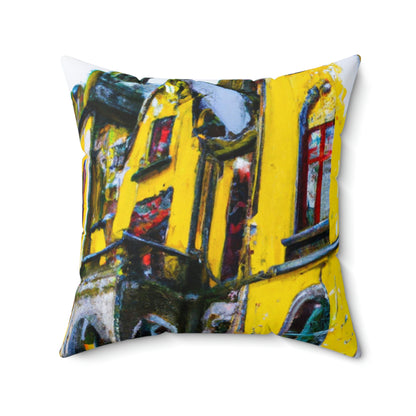 "Castle of Snow and Shadows" - The Alien Square Pillow