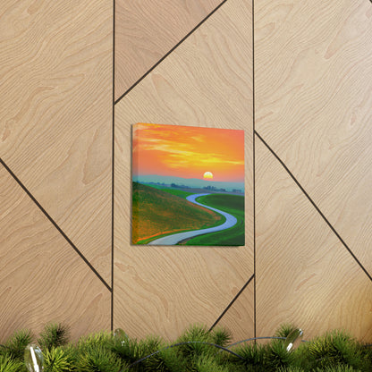 Vibrant Sunrise Painter - Canvas