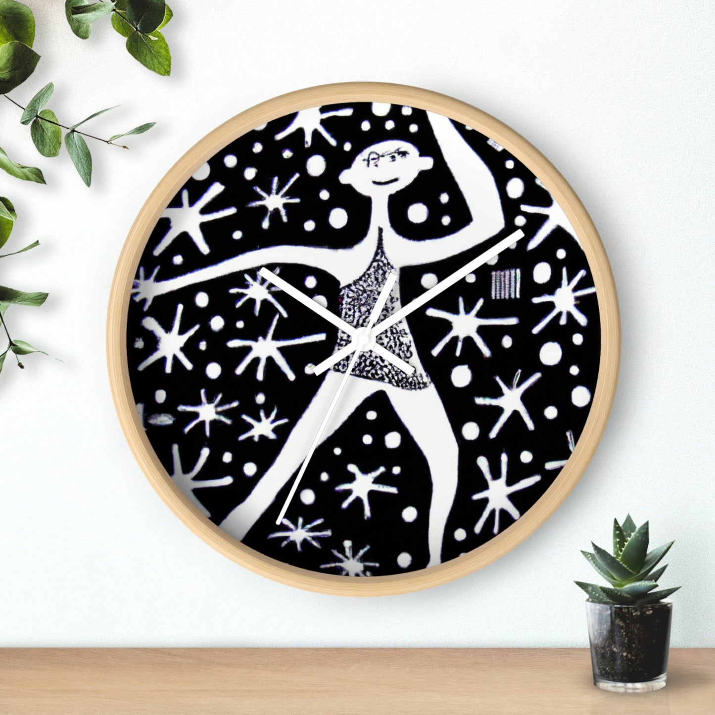 "Bailando entre la luz galáctica" - El reloj de pared alienígena