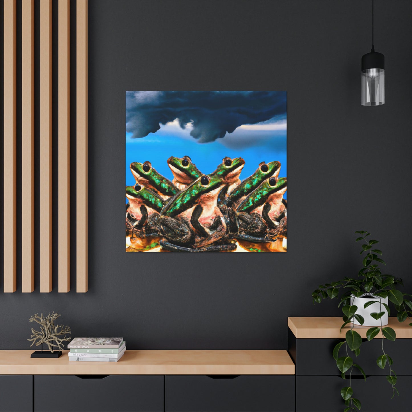 "A Frog Chorus in the Thunderstorm" - The Alien Canva