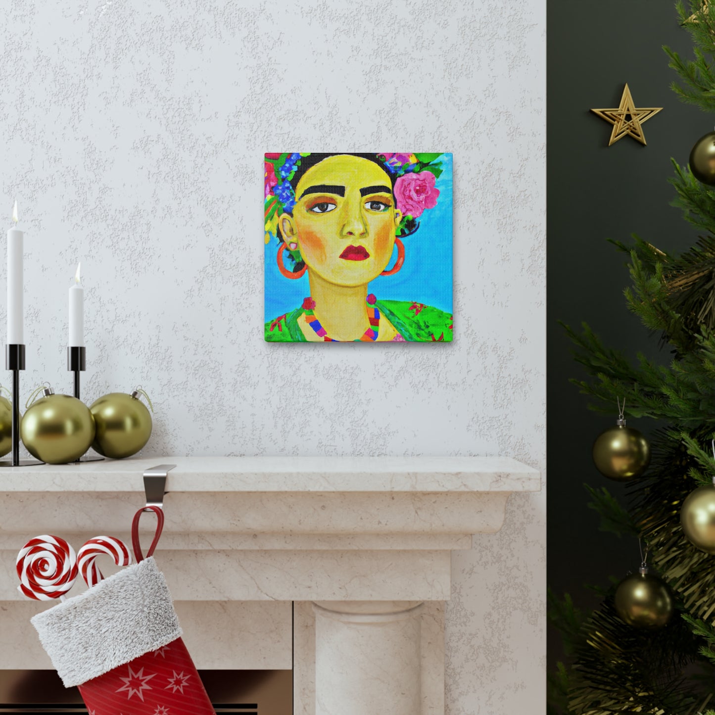 "Fierce and Free: A Frida Kahlo-Inspired Tribute to Mexican Women" - The Alien Canva