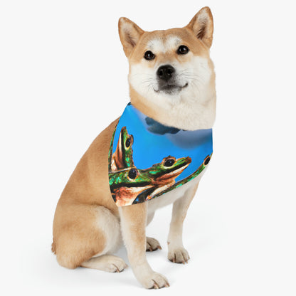 "A Frog Chorus in the Thunderstorm" - The Alien Pet Bandana Collar