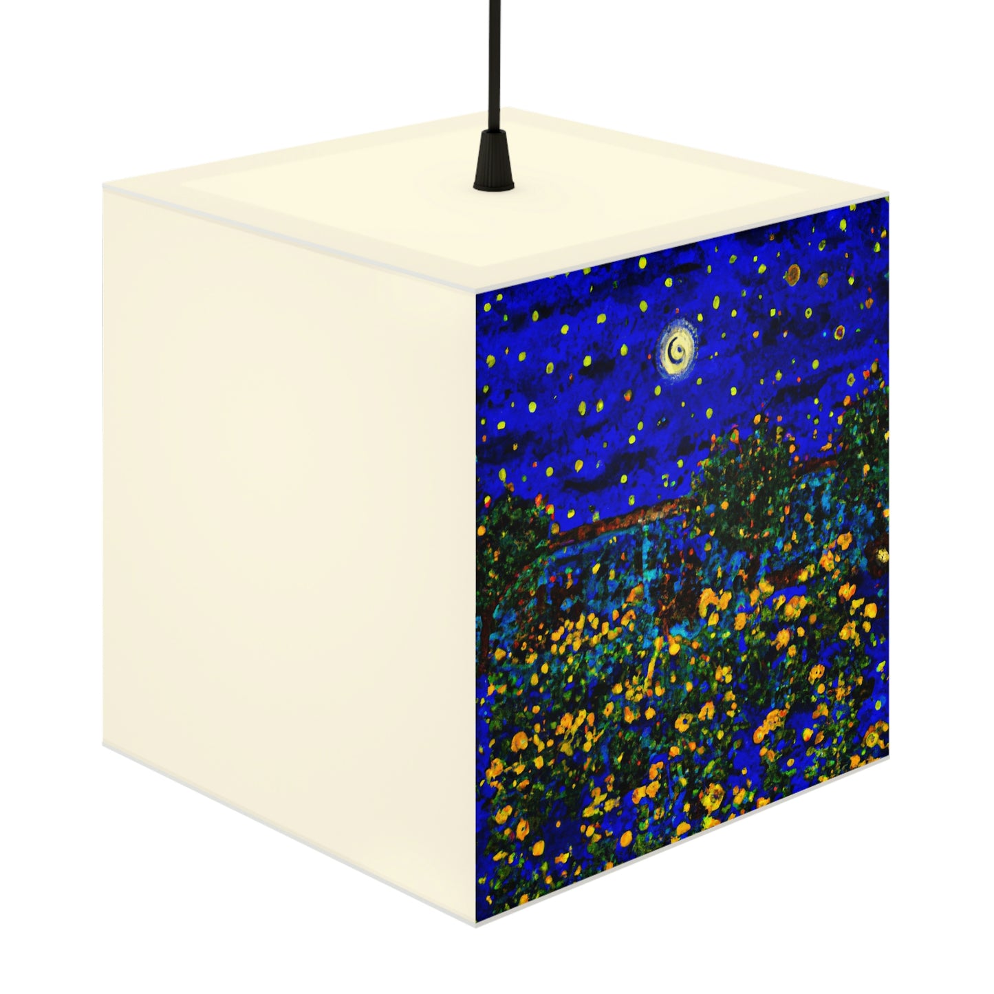 "A Midnight Celebration in Grandma's Garden" - The Alien Light Cube Lamp