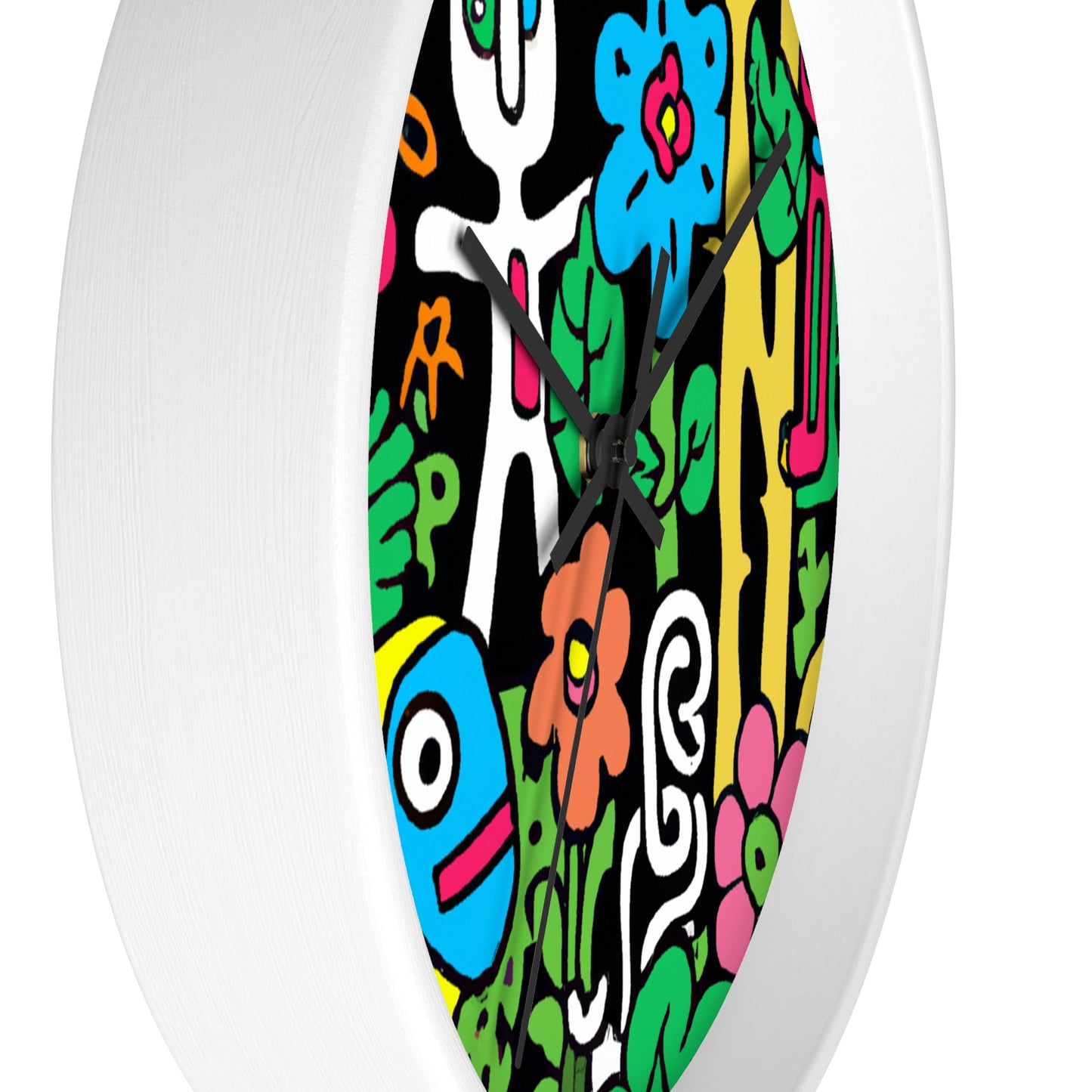 The Enchanted Garden of Wonders. - The Alien Wall Clock