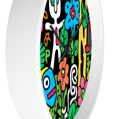 The Enchanted Garden of Wonders. - The Alien Wall Clock