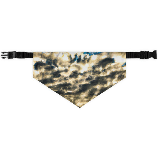 "A Reflection of Celestial Mirage". - The Alien Pet Bandana Collar