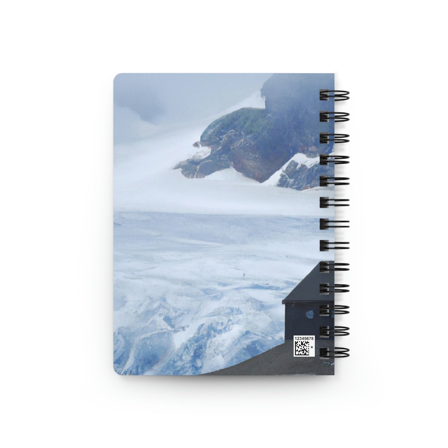 "Frozen Fears: A Haunted Glacier House" - The Alien Spiral Bound Journal