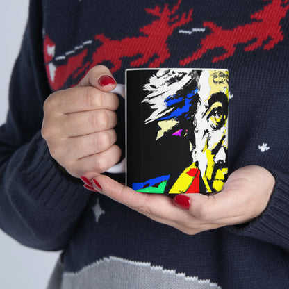 "Albert Einstein: Ein Pop-Art-Porträt" - Der Alien-Keramikbecher 11 oz