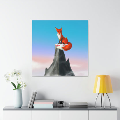 Der Fuchs, der auf dem Berg gipfelt - The Alien Canva