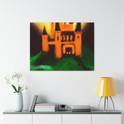 "Mysterious Castle Painting" - The Alien Canva