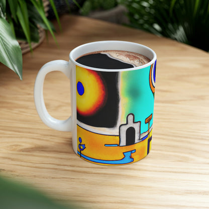 The Forgotten Earth: A Robot's Journey - The Alien Taza de cerámica 11 oz