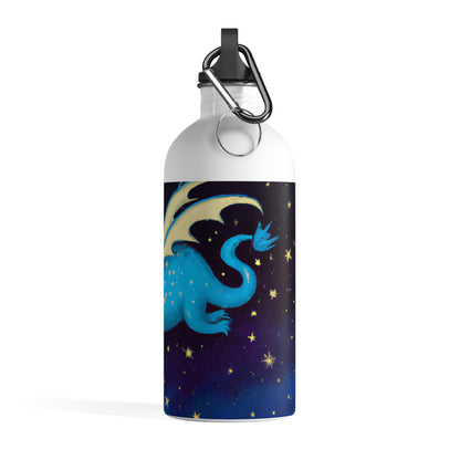 "Drifting Among the Stars: The Story of a Baby Dragon" - La botella de agua de acero inoxidable alienígena