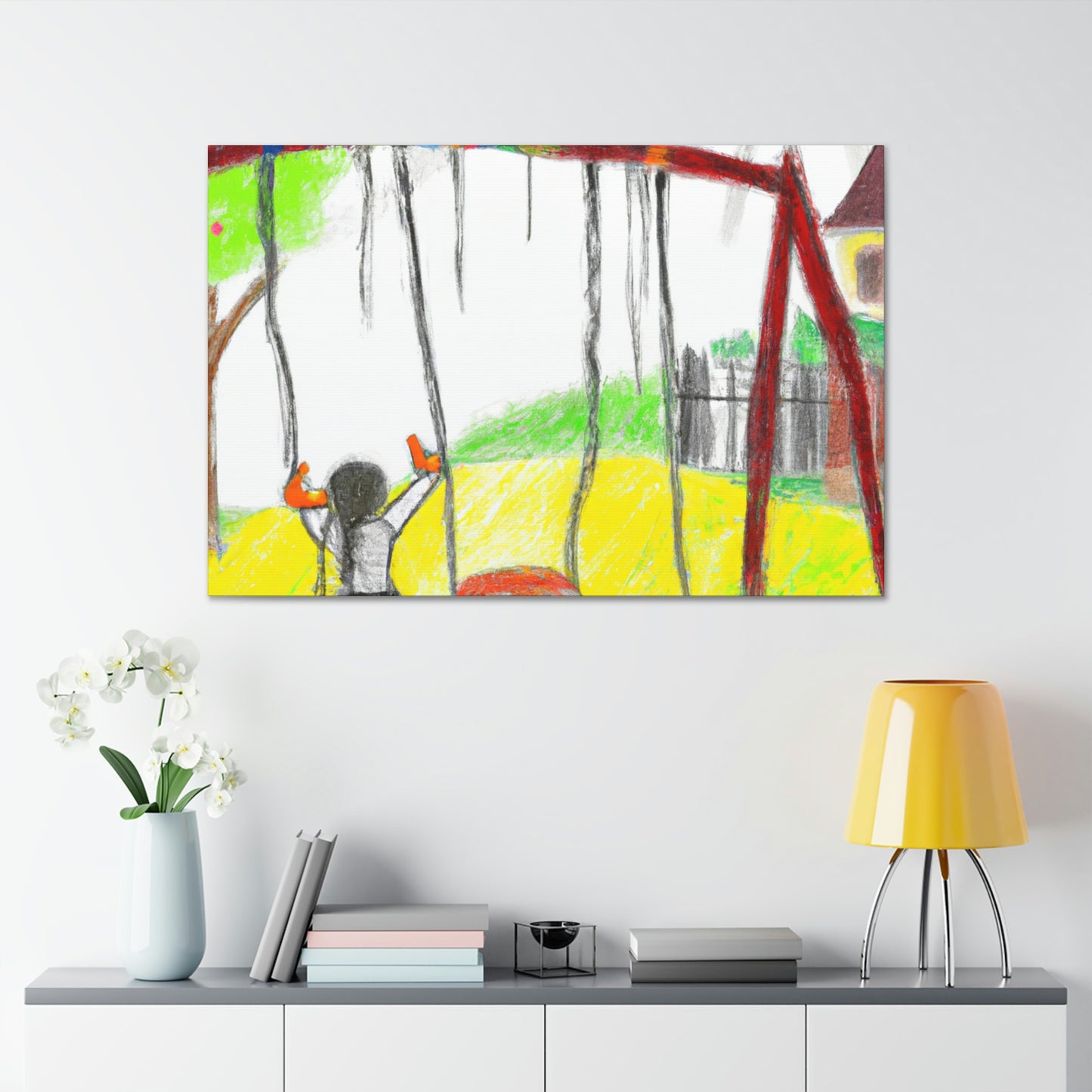 "Retrospective Reflections: A Childhood Memory Art Project" - Canvas