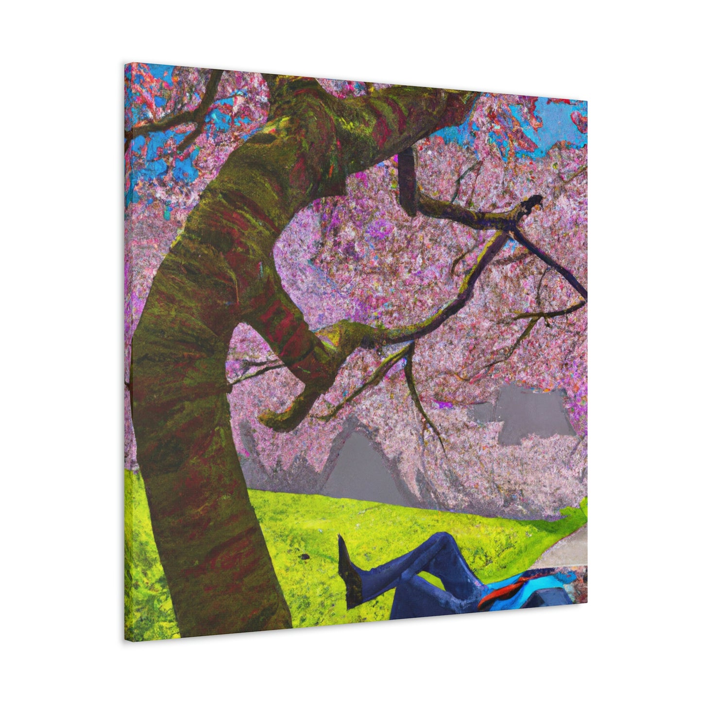 "A Moment of Calm Beneath the Cherry Blossoms" - The Alien Canva