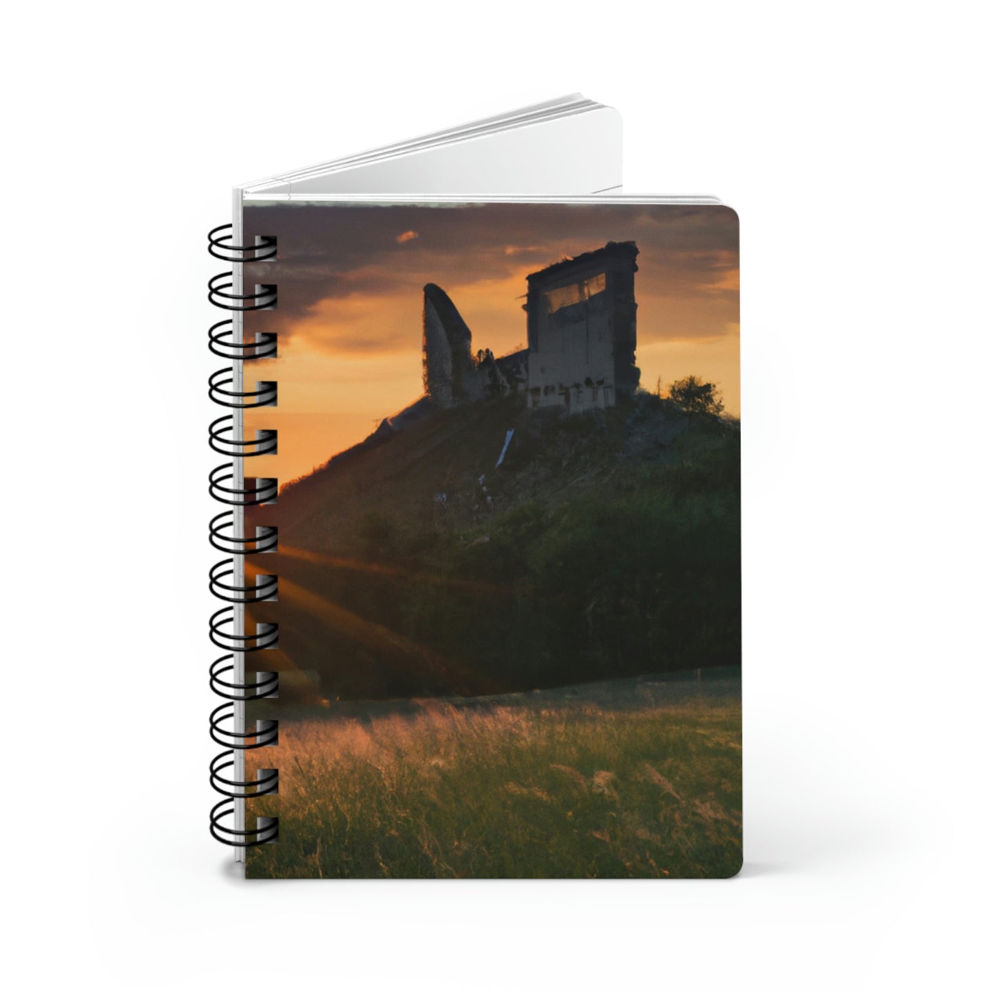 "Enchanted Evening at an Abandoned Castle" - The Alien Spiral Bound Journal