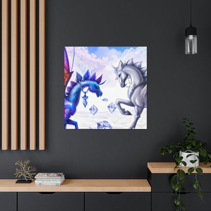 "The Crystal War: Dragon vs Pegasus" - The Alien Canva