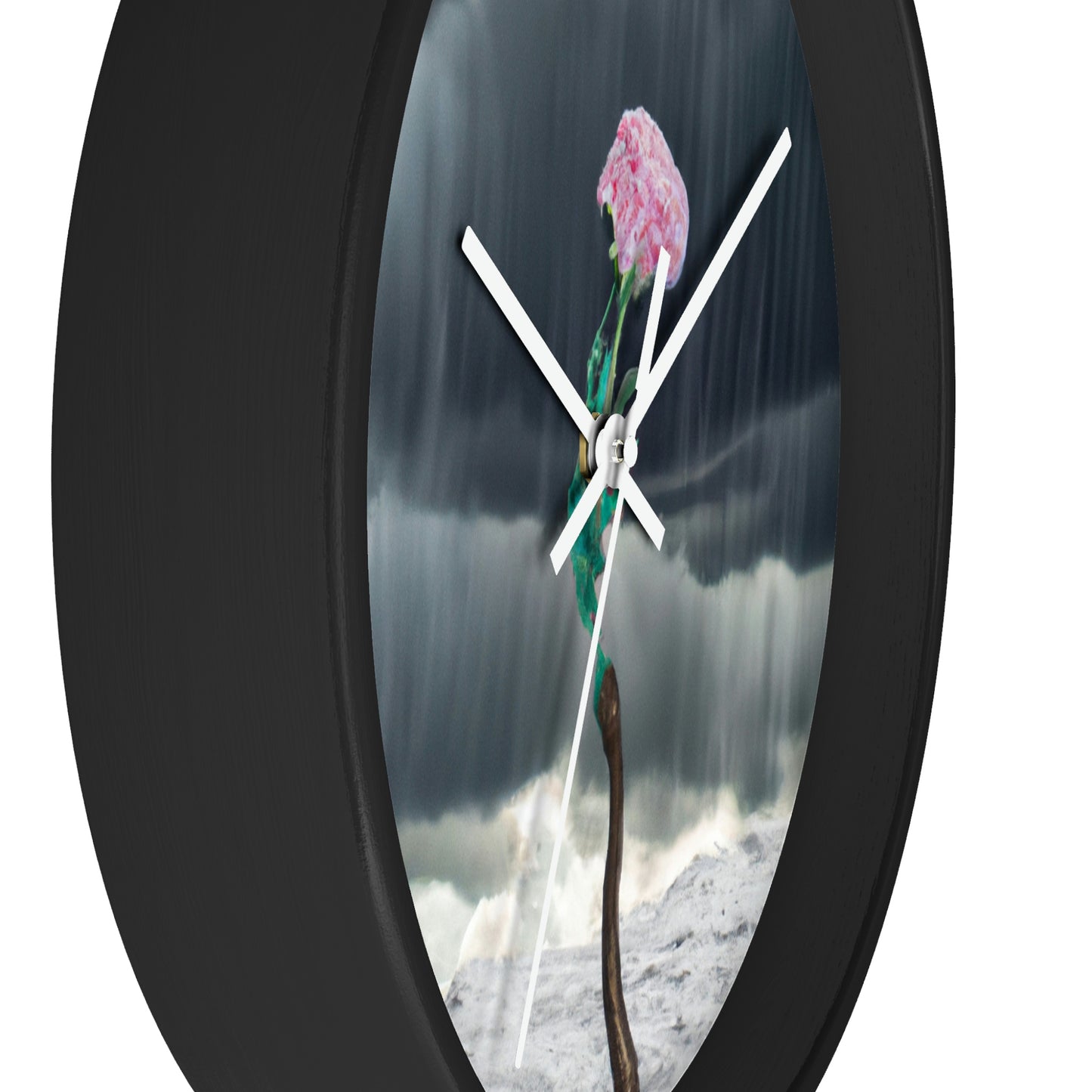 "Aight Against the Storm: The Story of a Lonely Flower" - The Alien Wall Clock