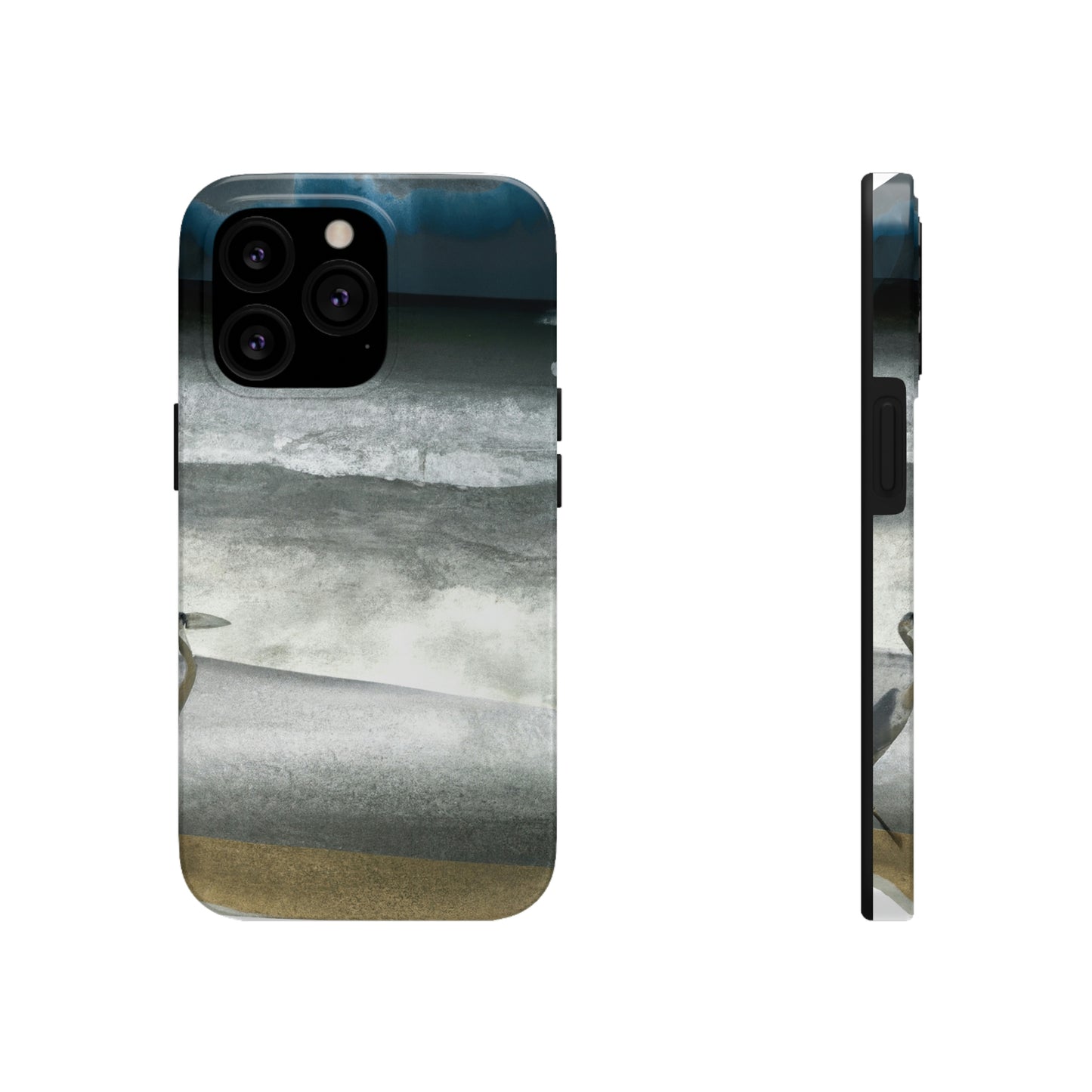 "A Sea of Turmoil: A Heron's Restlessness". - The Alien Tough Phone Cases