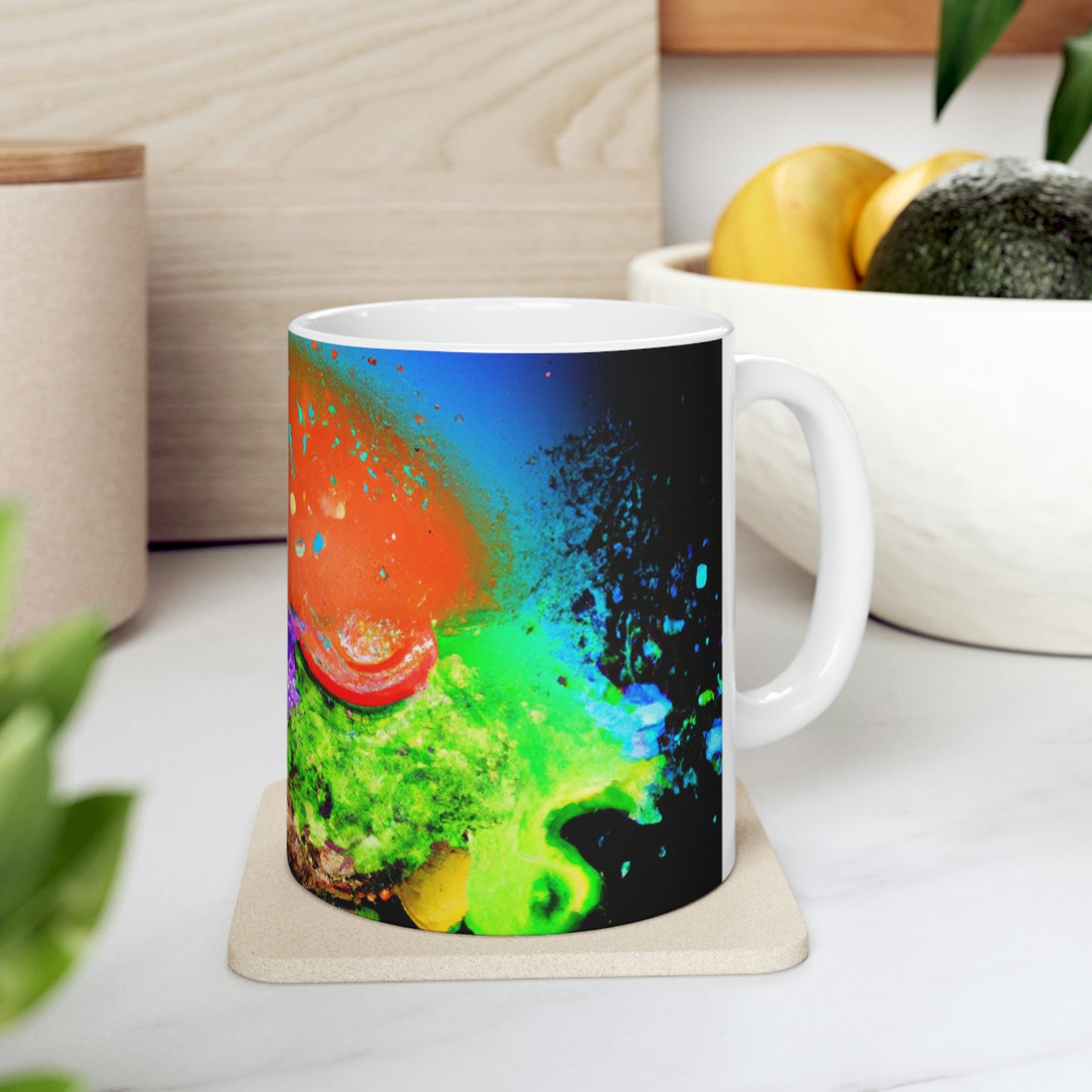 "Burger Rainbow" - The Alien Ceramic Mug 11 oz